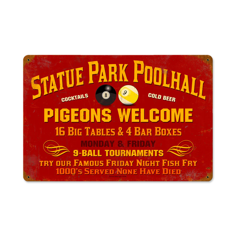 Statue Park Vintage Sign