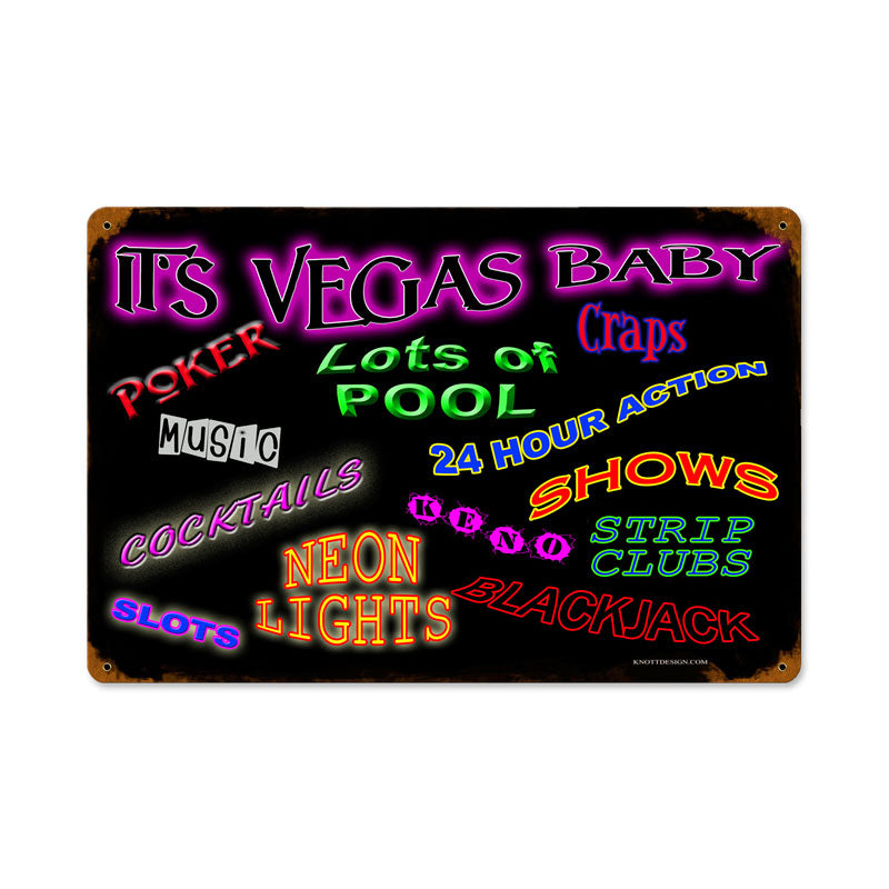 Vegas Baby Vintage Sign