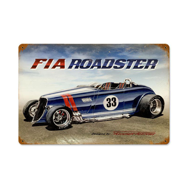 Fia Roadster Vintage Sign