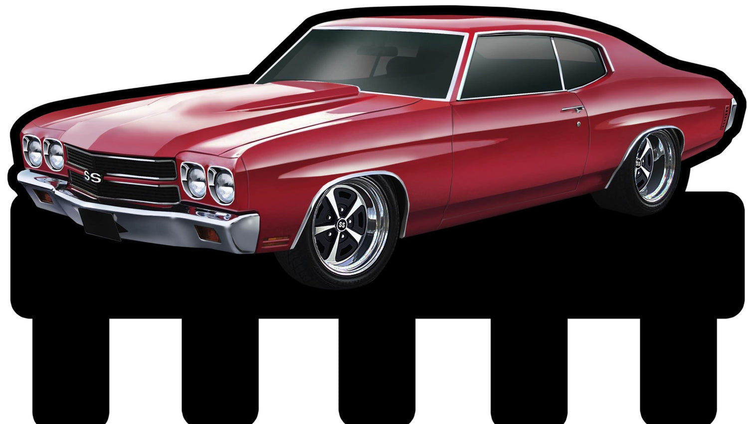 Chevy Chevelle Key Chain Holder 18 x 10 Custom Shape