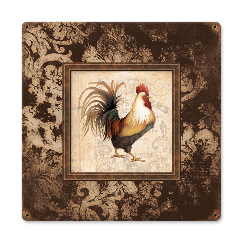 Rooster Frames Vintage Sign