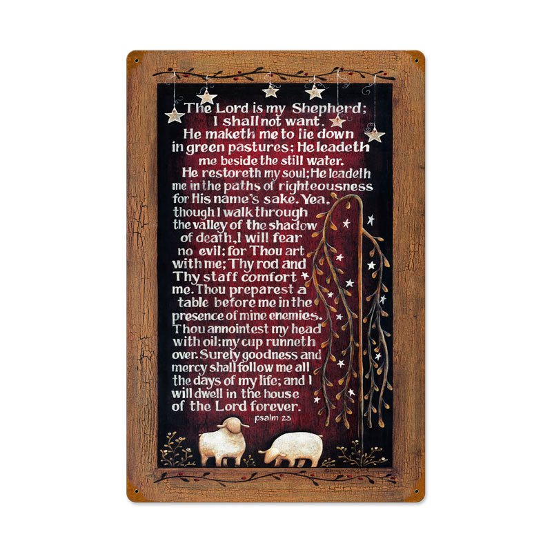 Lords Prayer Vintage Sign