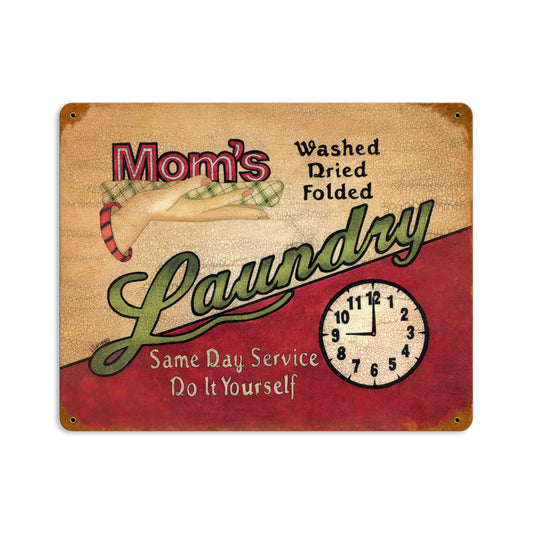 Mom'S Laundry Vintage Sign