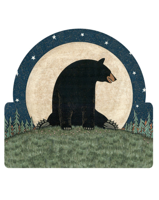 Bear Moon Vintage Sign