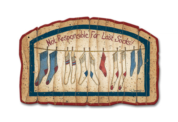 Lost Socks Vintage Sign