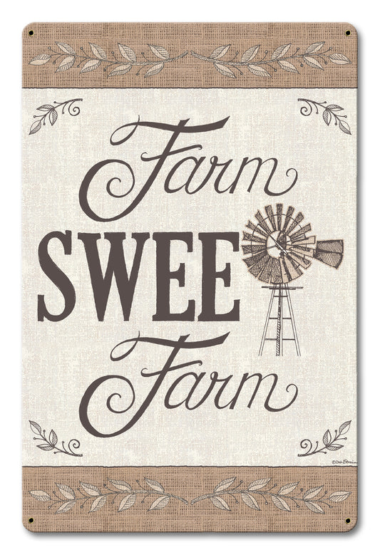 Farm Sweet Farm Vintage Sign