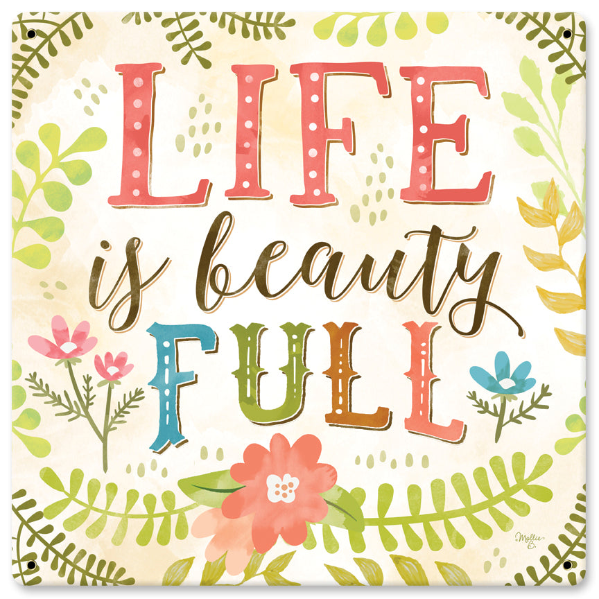 Life is Full Vintage Sign