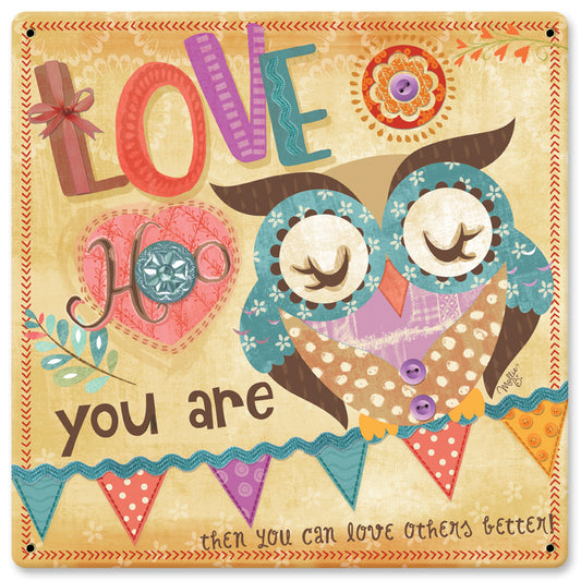 Love Hoo You Are Vintage Sign