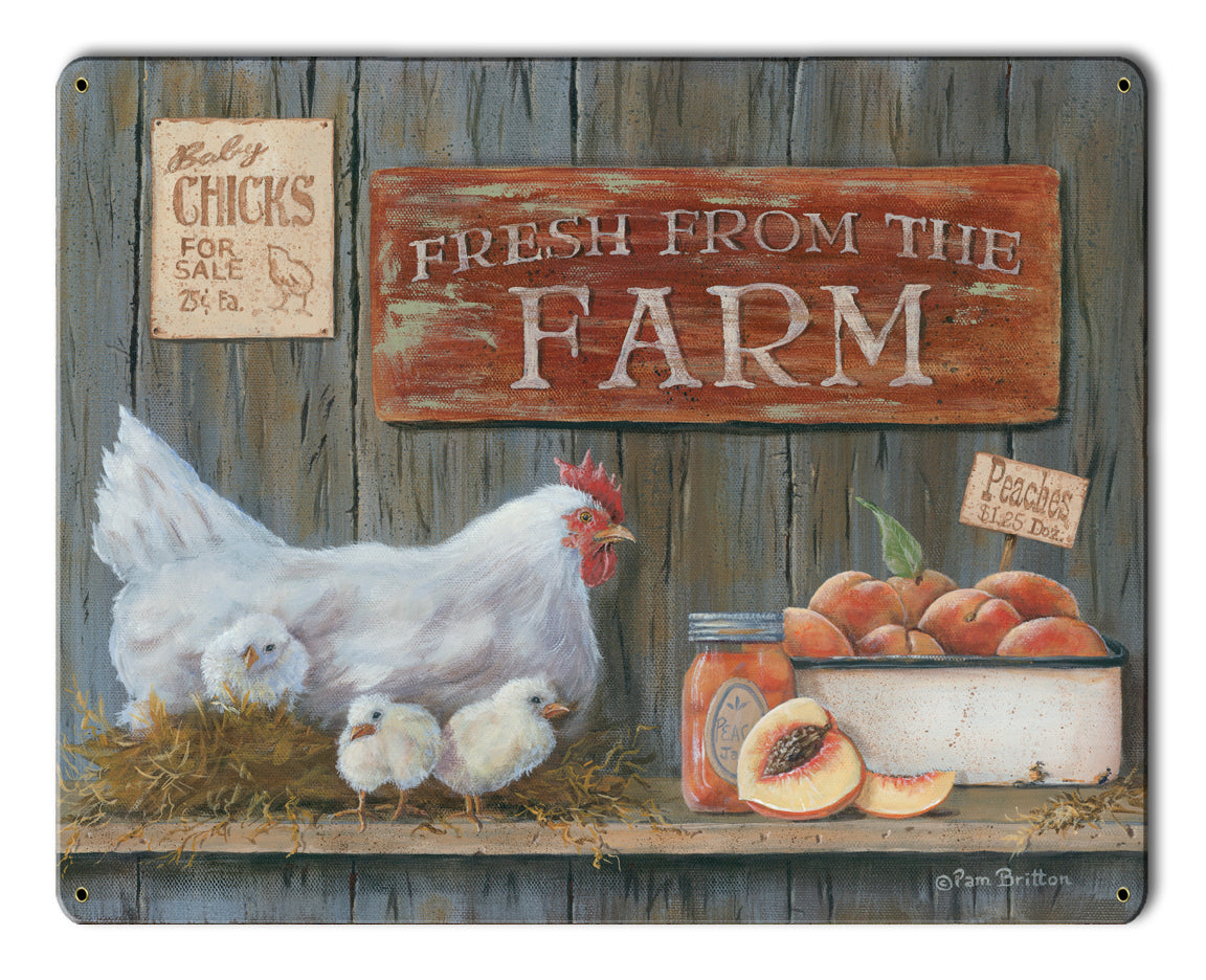 Fresh From The Farm Vintage Sign