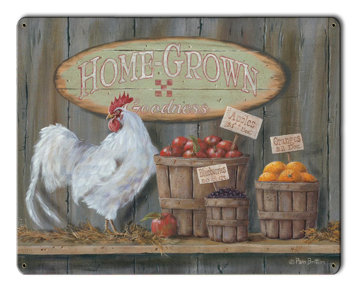 Home Grown Goodness Vintage Sign