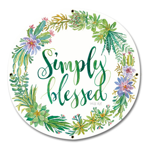 Simply Blessed Vintage Sign