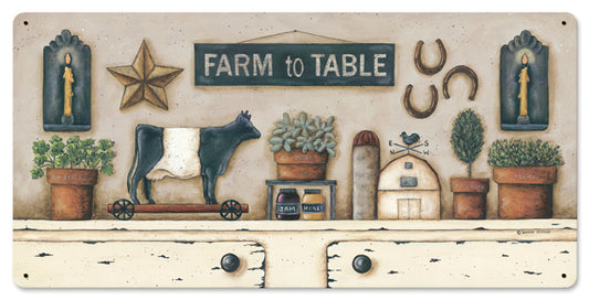Farm To Table Vintage Sign