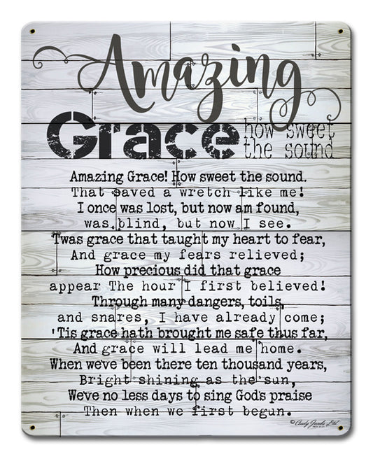 Amazing Grace Vintage Sign