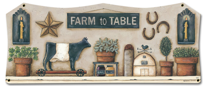 Farm To Table Vintage Sign