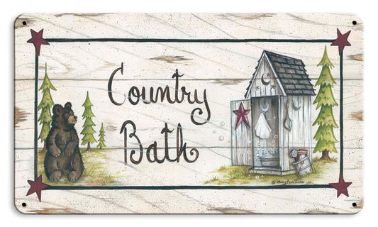 Country Bear Bath Vintage Sign