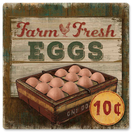 Farm Fresh Eggs Vintage Sign