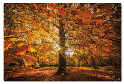 Autumn Scene2 Vintage Sign