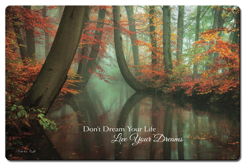 Live Your Dreams Vintage Sign