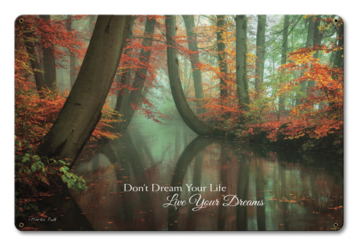 Live Your Dreams Vintage Sign