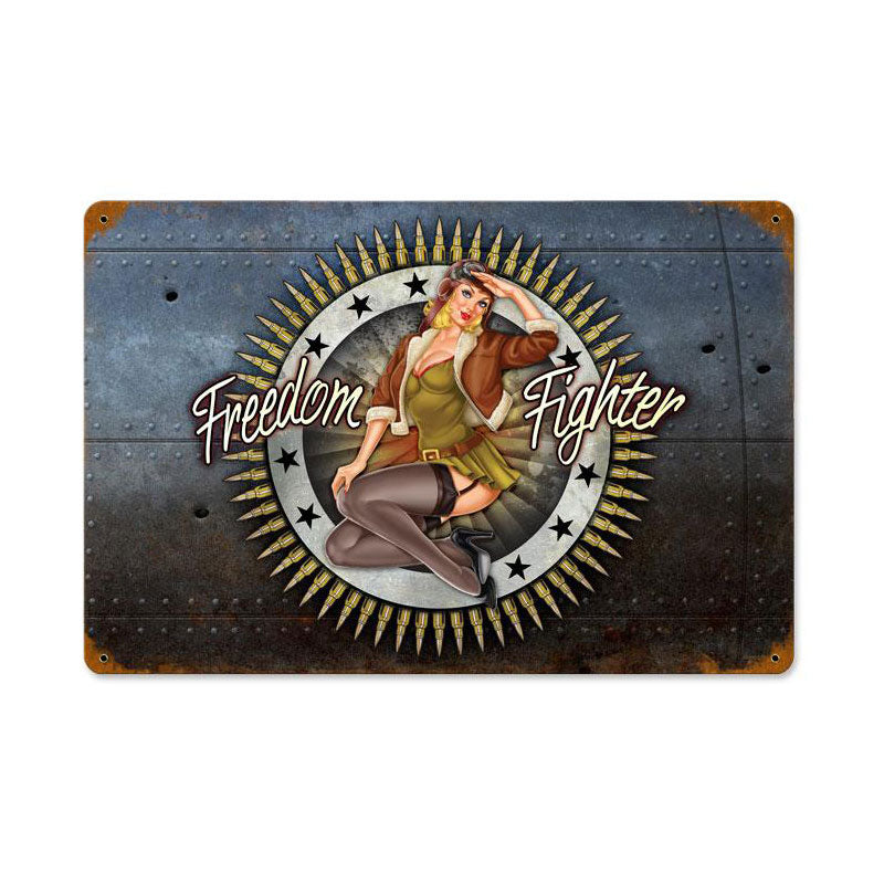 Freedom Fighter Vintage Sign