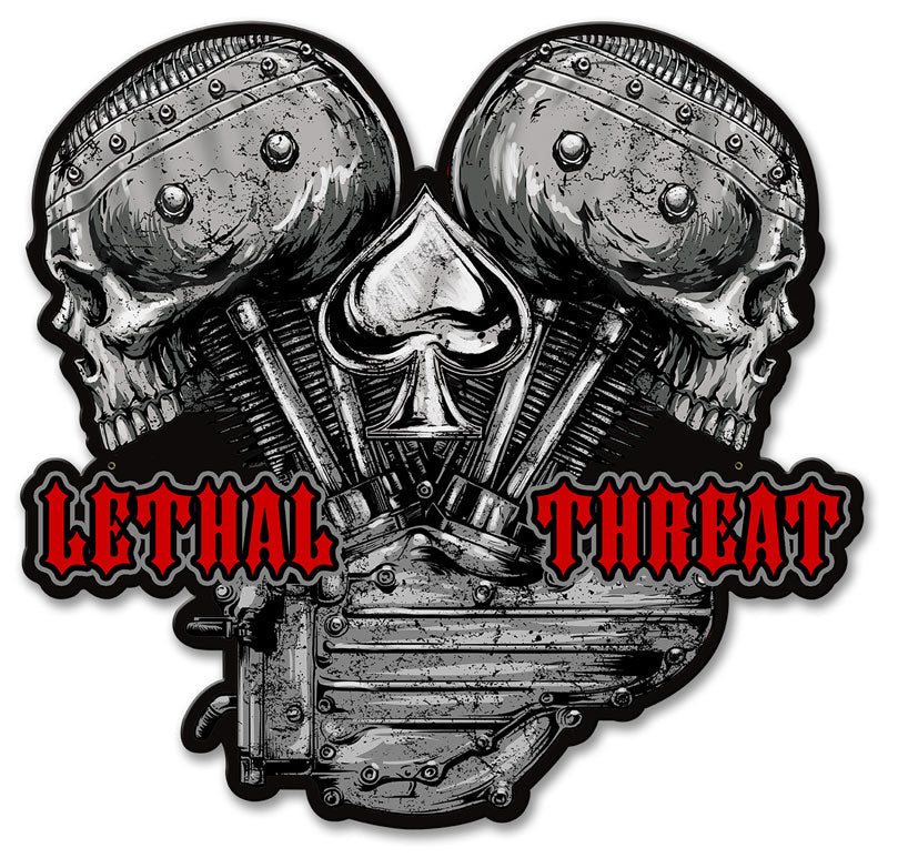 LETH202 - LETHAL THREAT V TWIN SKULLS