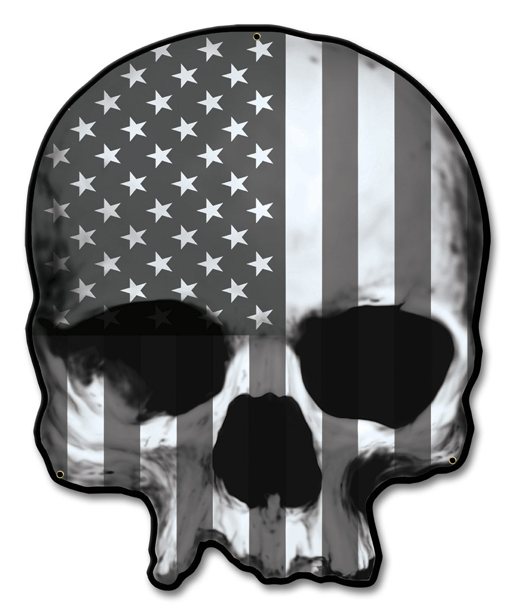 USA Skull Gray