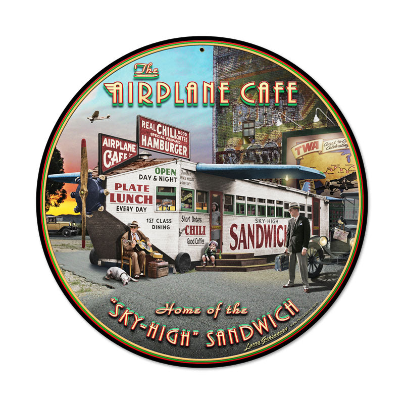 Airplane Cafe Vintage Sign