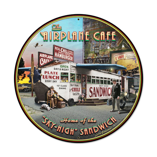 Airplane Cafe Vintage Sign