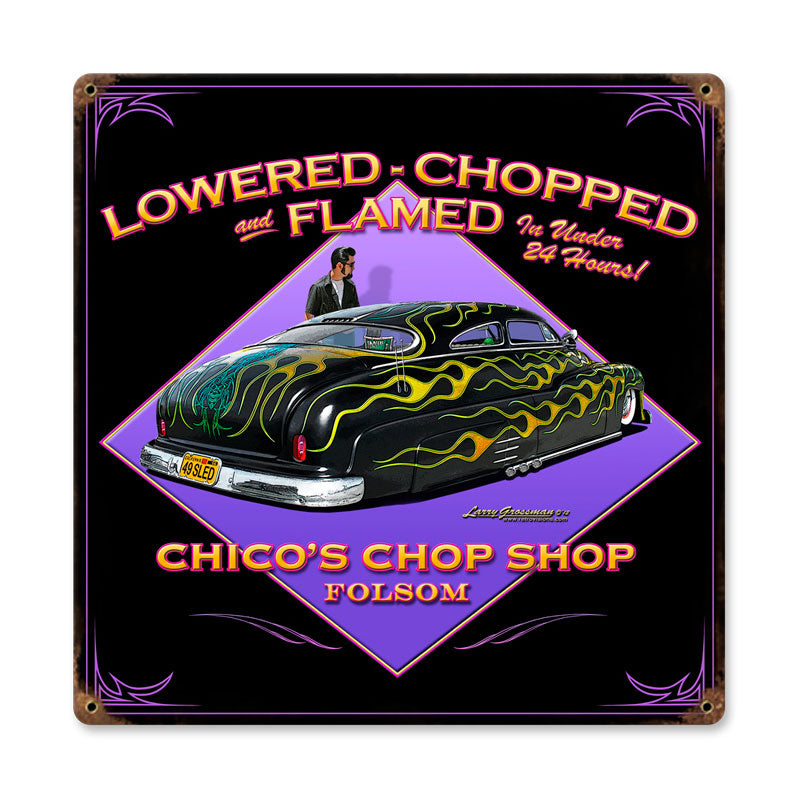 Lowered Chopped Vintage Sign