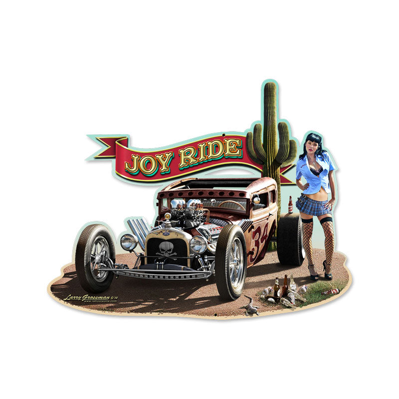 Joy Ride Mild Vintage Sign