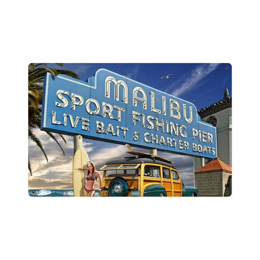 Malibu Pier Vintage Sign