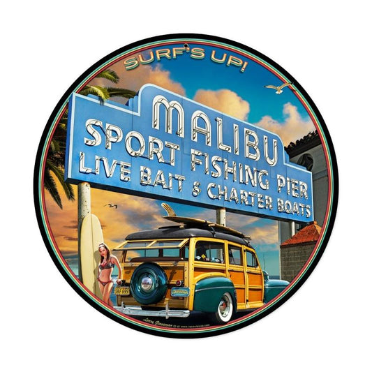 Malibu Pier Vintage Sign