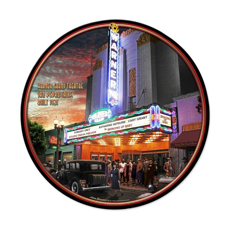 Warner Grand Theatre Vintage Sign