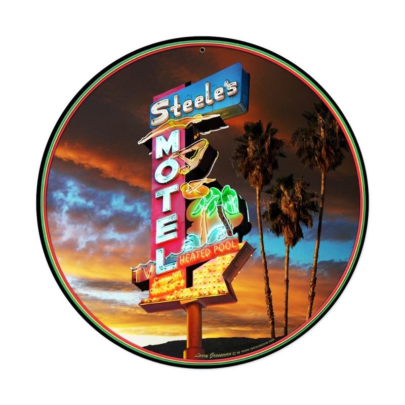 Steel's Motel Sign Vintage Sign
