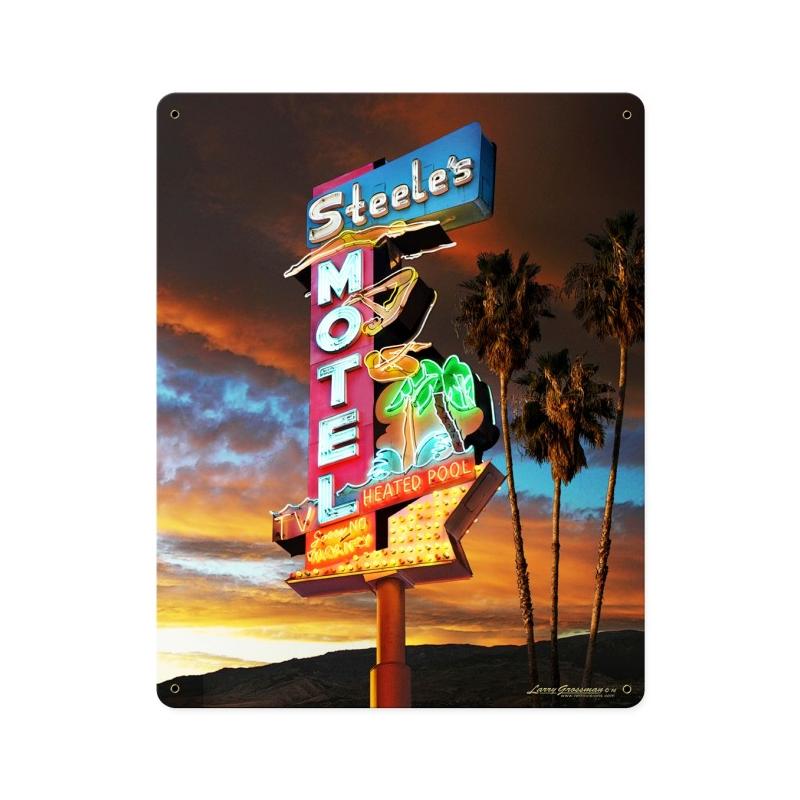 Steel'S Motel Sign Vintage Sign