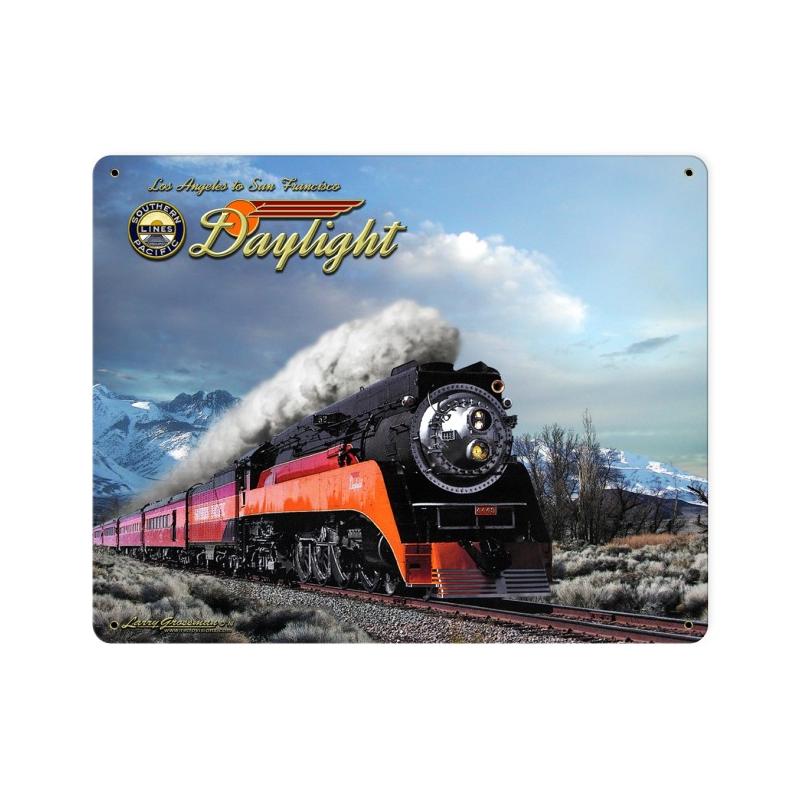 Daylight Winter Train Sign Vintage Sign