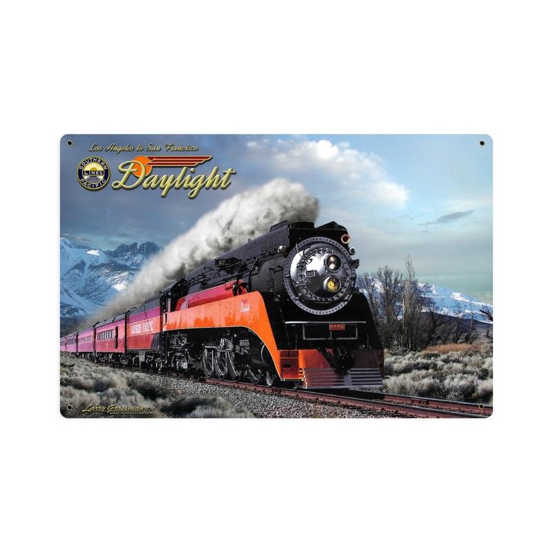 Daylight Winter Train Sign Vintage Sign