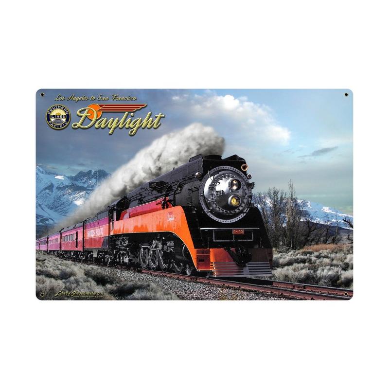 Daylight Winter Train Sign Vintage Sign