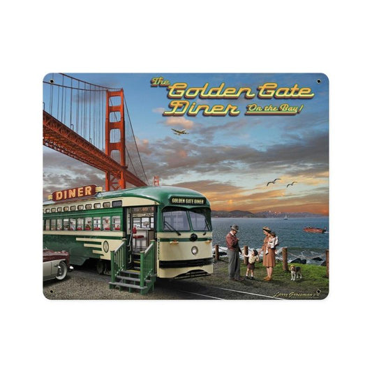 Golden Gate Bridge Diner Sign Vintage Sign