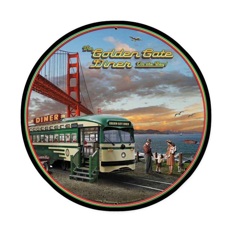 Golden Gate Diner Vintage Sign