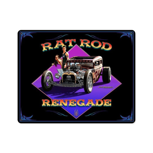 Rat Rod Renegade Vintage Sign