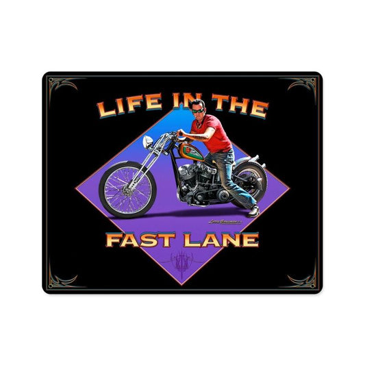 Life In The Fast Lane Vintage Sign