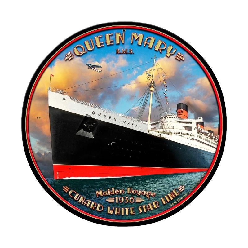 Queen Mary Vintage Sign