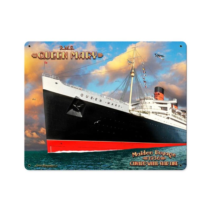 Queen Mary Vintage Sign