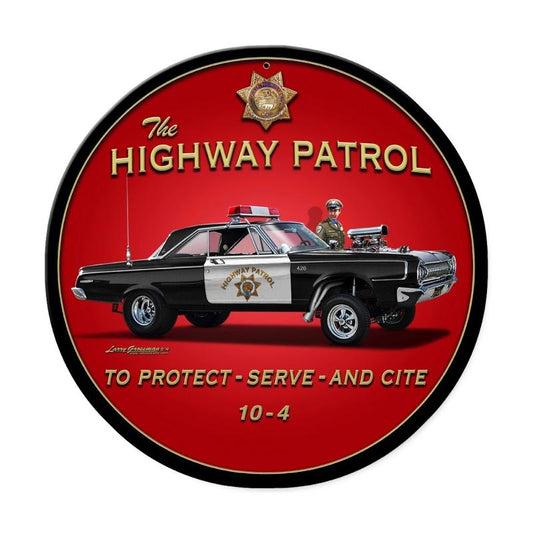 Highway Patrol Vintage Sign