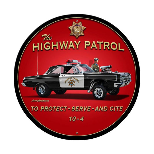 Highway Patrol Vintage Sign