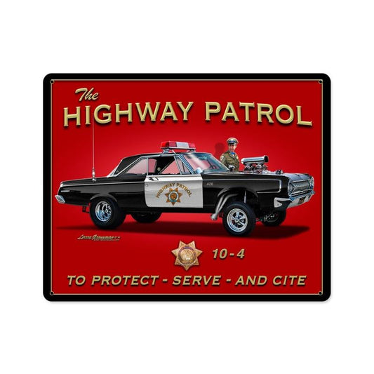 Highway Patrol Vintage Sign