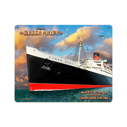 Queen Mary Vintage Sign