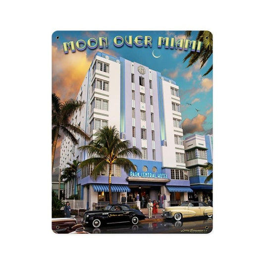 Moon Over Miami Vintage Sign