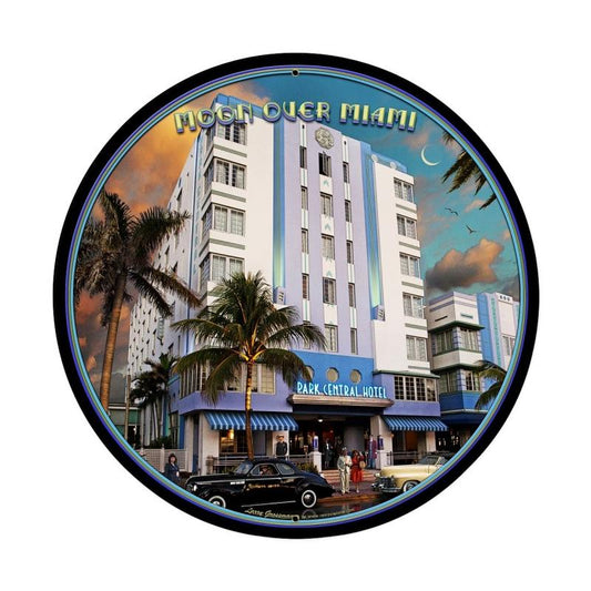 Moon Over Miami Vintage Sign